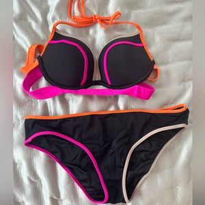 Victoria’s Secret black neon bikini swimsuit
